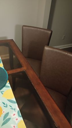 Dining table and chairs