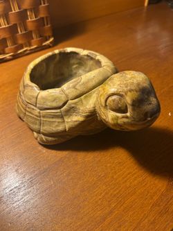 Cute! Carved Stone Tortoise possibly petrified wood!