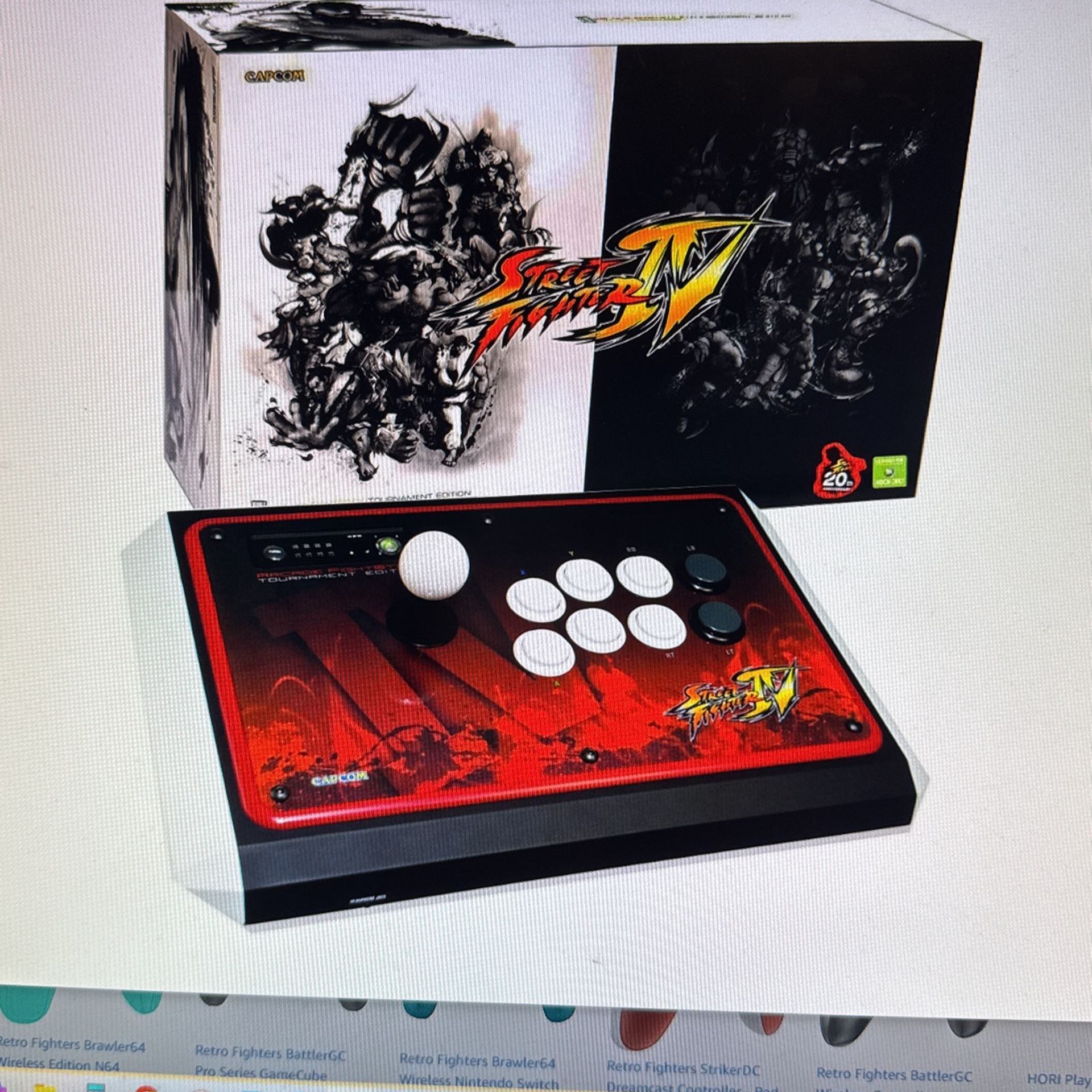 Street Fighter IV Arcade Fightstick Tournament Collector Edition Xbox PlayStation PC
