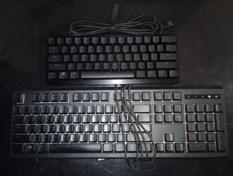 2 Razer Gaming Key Boards