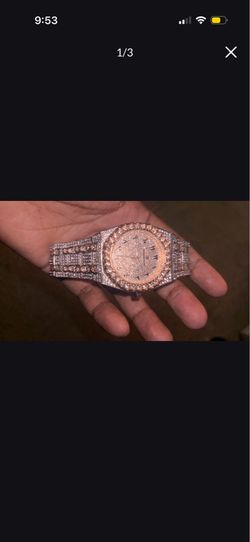 Iced out AP “with logos “