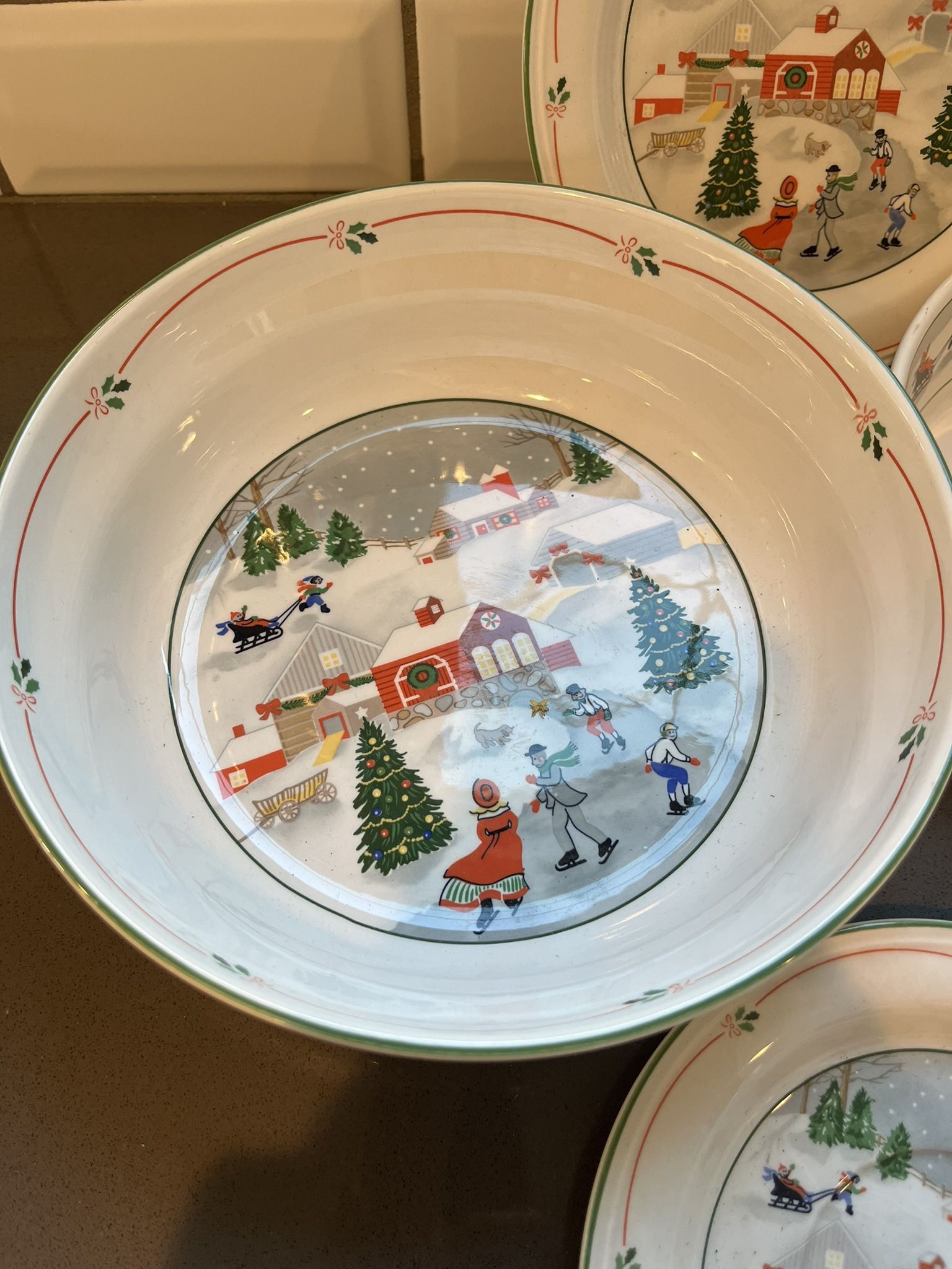 CHRISTMAS Sango Silent Night Christmas Dish Set
