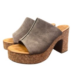 Blowfish Malibu Women's 10 Shoes Leather/cork Platform Chunky Heel