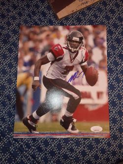 Michael Vick autograph pic w/auth
