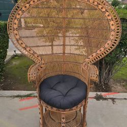 Vintage 1970's Peacock Chair 
