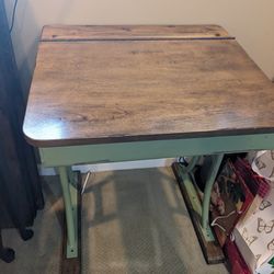 Antique school desk