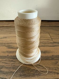 Bonded Nylon Thread – Size 207 Beige (Approx. 500 Yards)