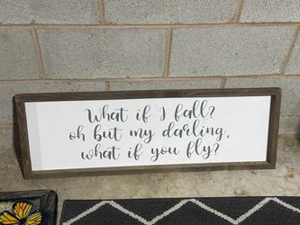 Farmhouse Wood Framed Quote Wall Sign