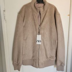 Men's Zara Faux Suede XL Jacket