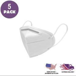 50 Qunatity | KN95 Face Mask With 5 Layer Filters And Adjustable Soft Ear Loops