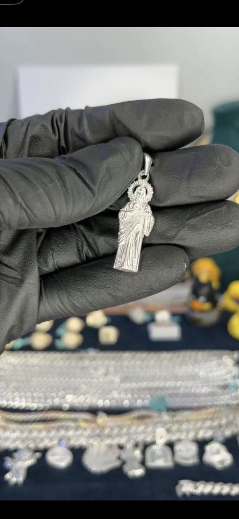 Solid Silver Chain Pendant
