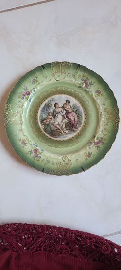 VINTAGE MITTERTEICH BAVARIA PLATE GERMANY GOLD FILIGREE