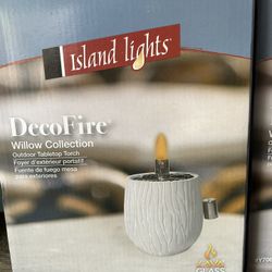 Island Lights DecoFire Ceramic Tabletop Torch