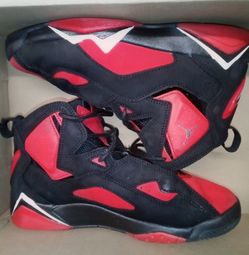 Nike Air Jordan True Flight Black University Red Bred GS Youth 5.5Y CU4934-001