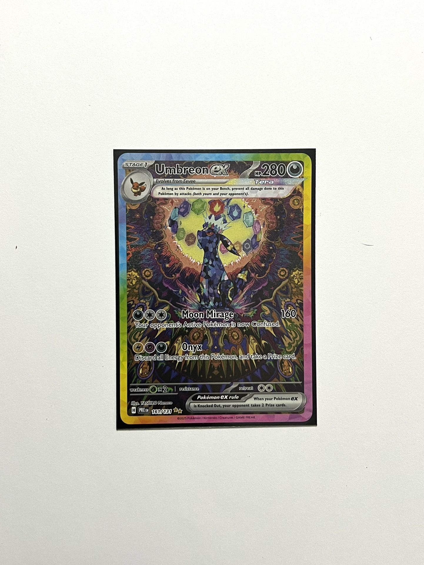 Umbreon EX 161/131 Sir SV Prismatic Evolutions Near Mint/Mint Pokemon Card