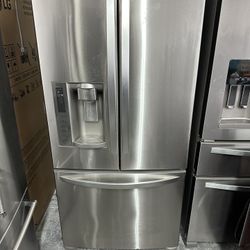 LG 33 wide stainless steel refrigerator with 2 months warranty, delivery and installation available  680