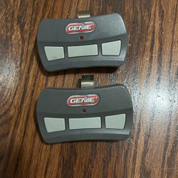 Genie Three Button Garage Door Remotes (2)
