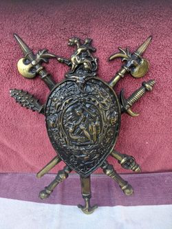 Vintage Medieval Collectable Wall Decor Coat of Arms