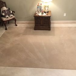 Masland Custom Made Area Rug 100% spun nylon face - 13” x 10”-beige & white-pet and smoke free home - in excellent condition 