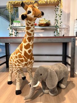 Melissa & Doug Giraffe and Elephant