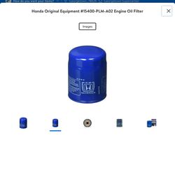 Genuine Honda 15400-PLM-A02 Oil Filter, Blue