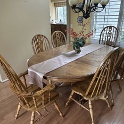 Dining Room Table And Six Chairs
