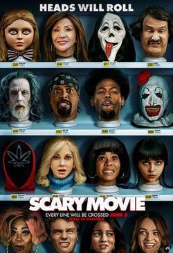 Scary movie heads will roll poster