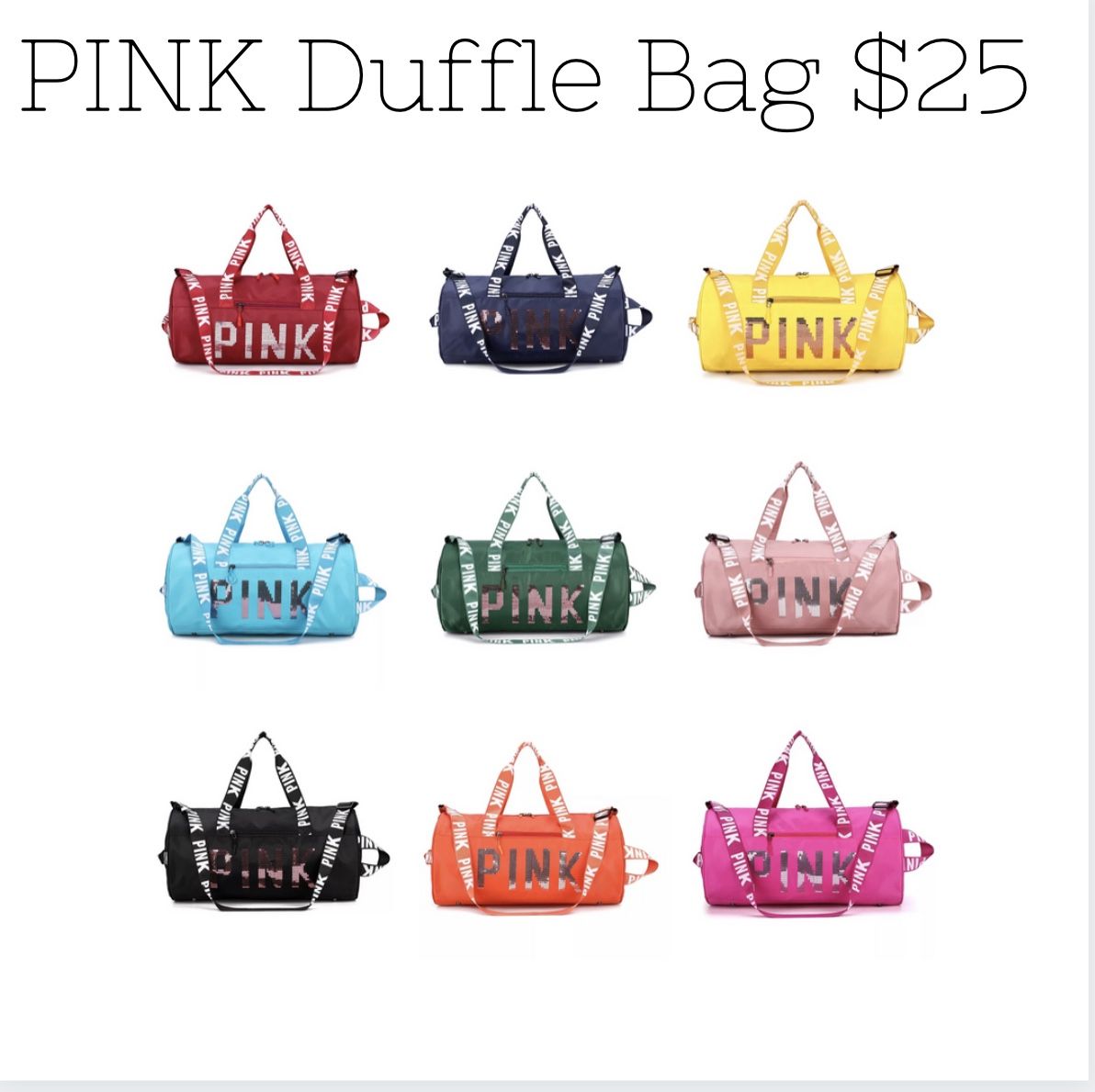 Pink Duffle Bags