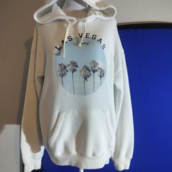 Women's White Las Vegas Billibong Hooded Sweatshirt (Size Medium)