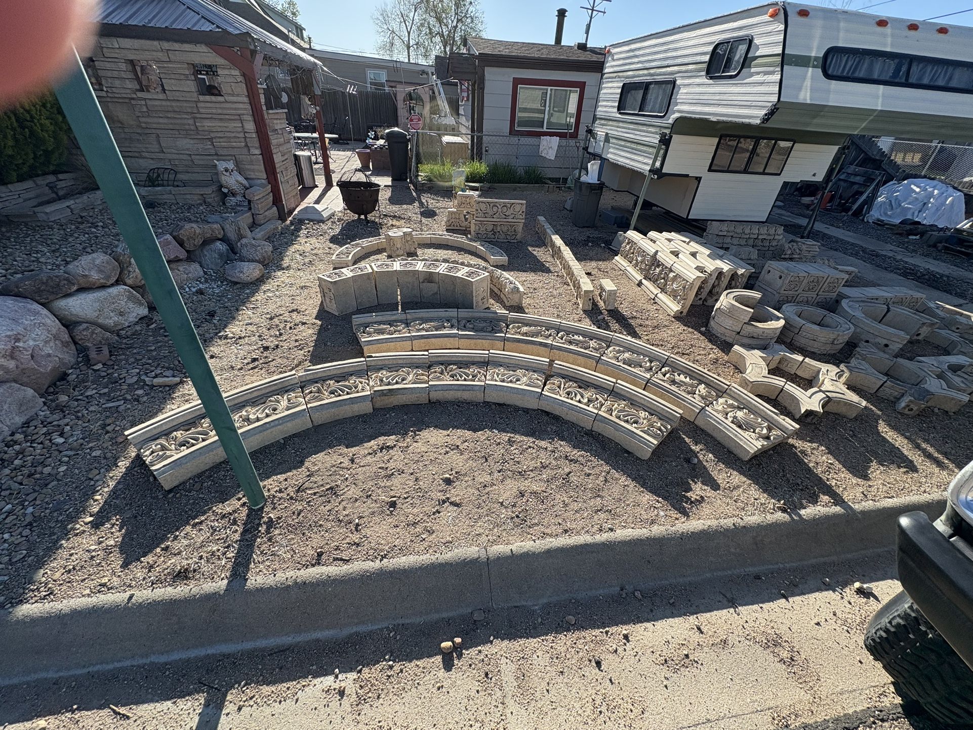 100 Year Old Architectural Stones.