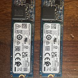 2 Kioxia 1TB SSDs Like New 