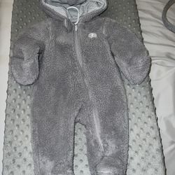 Carters baby Fleece Zip Suit With Mittens, Footsies & Hoody