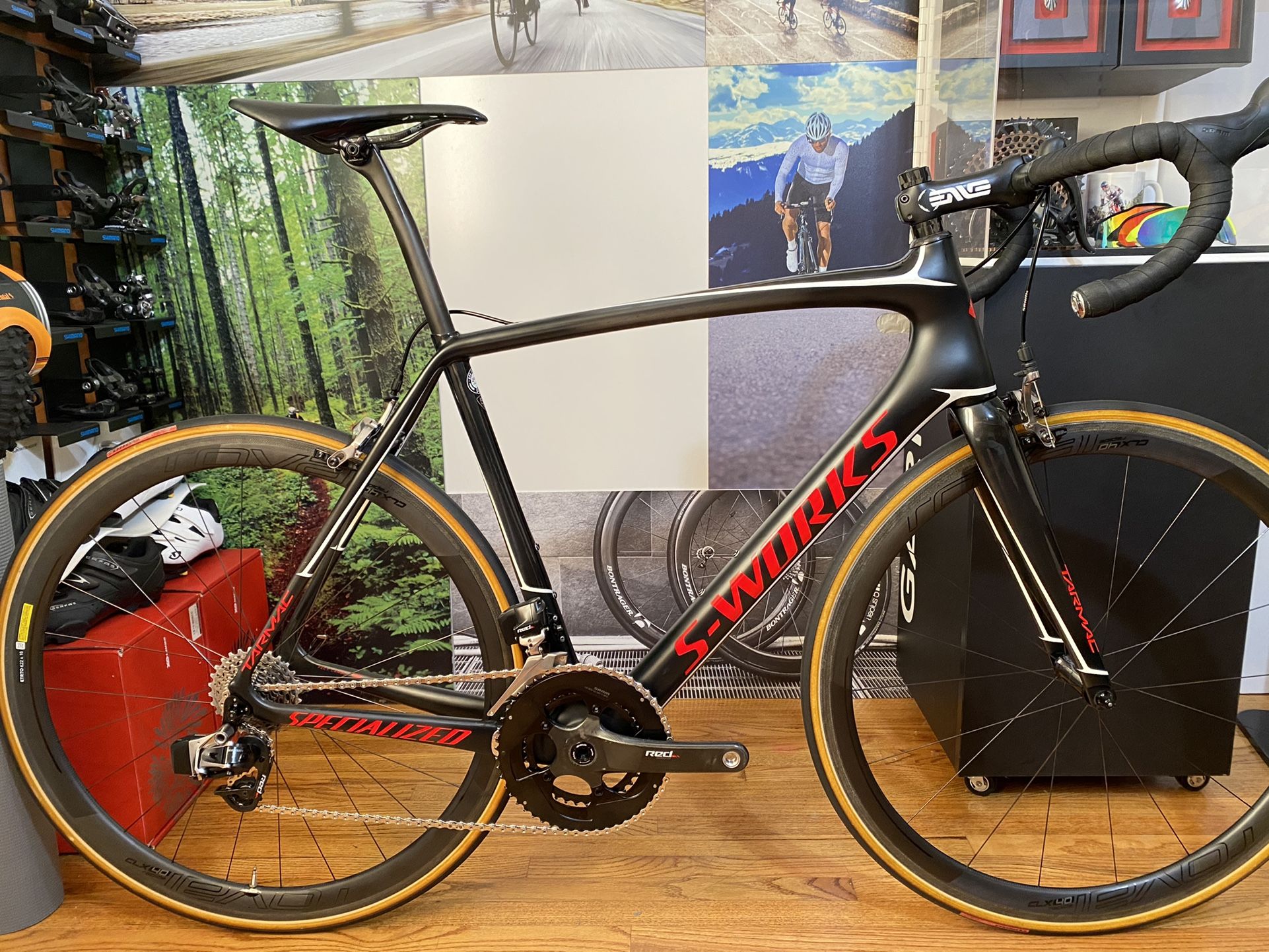 2017 Specialized S-Works Tarmac, Sram eTap, Roval Rapide CLX 40 Carbon Wheels, 11-speed, 58cm, Like New!