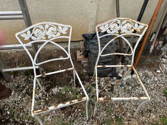 Wrought iron chairs