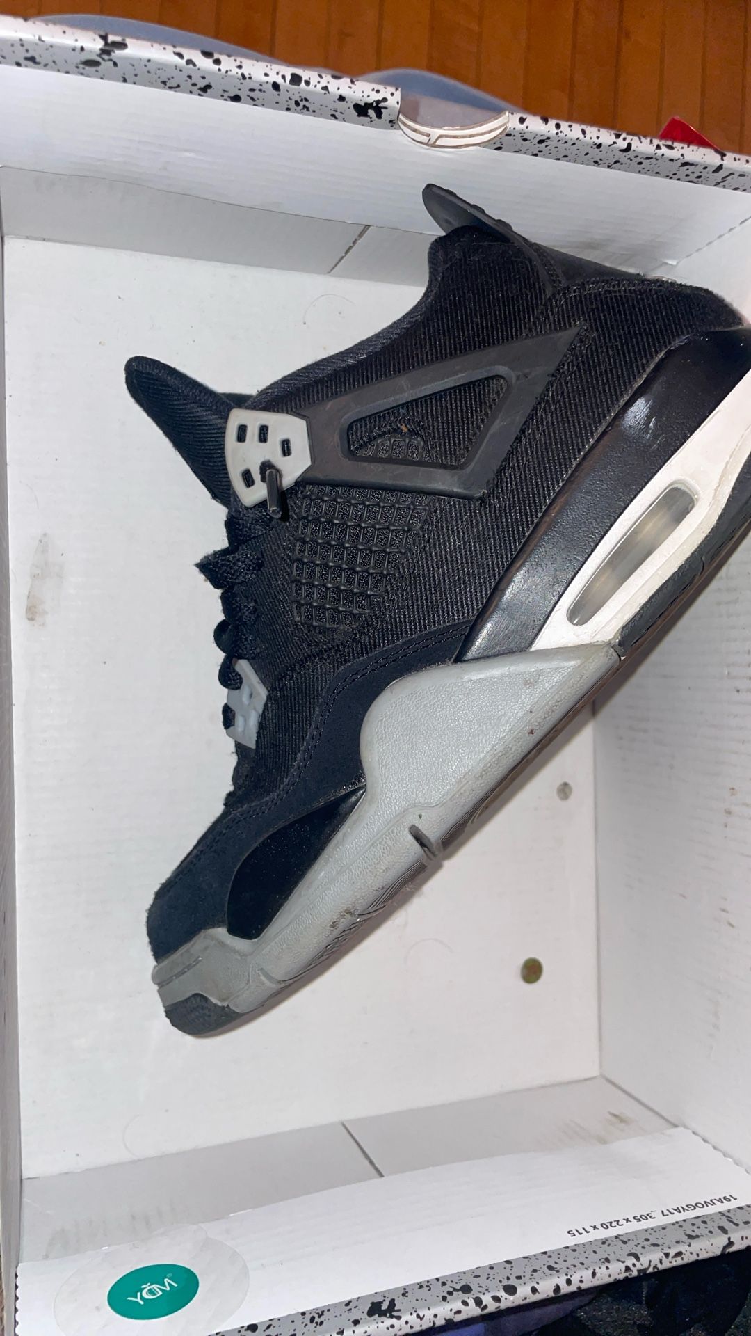 Jordan 4 black canvas