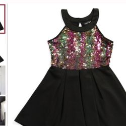 🧨$25.00 New No Tags Paper Doll Big Girls Flip Sequin Dress Size 16