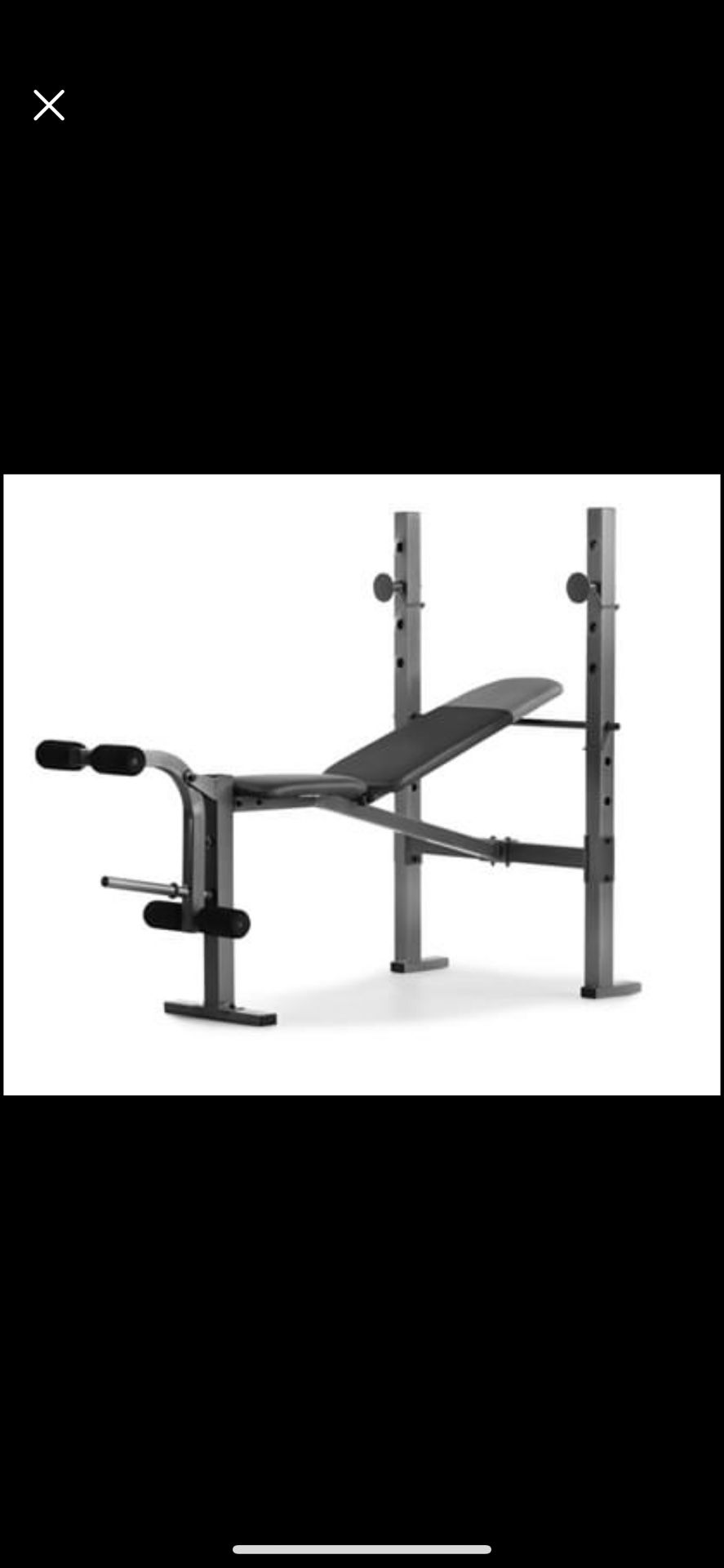 new sealed box Weider XR 6.1 Multi-Position Weight Bench with Leg Developer and Exercise Chart