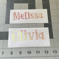 Custom Name Decals