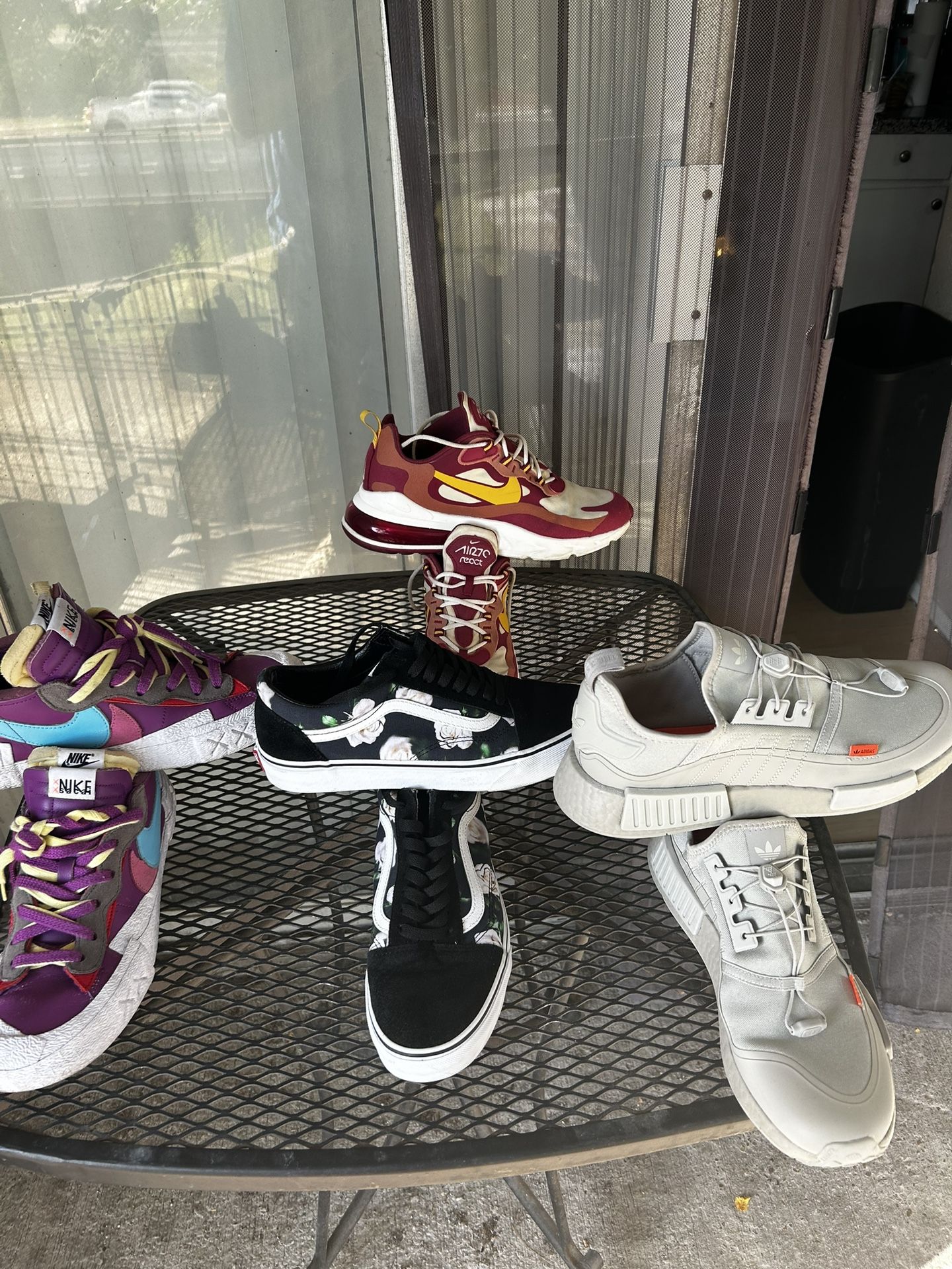 Nike, Vans, Adidas