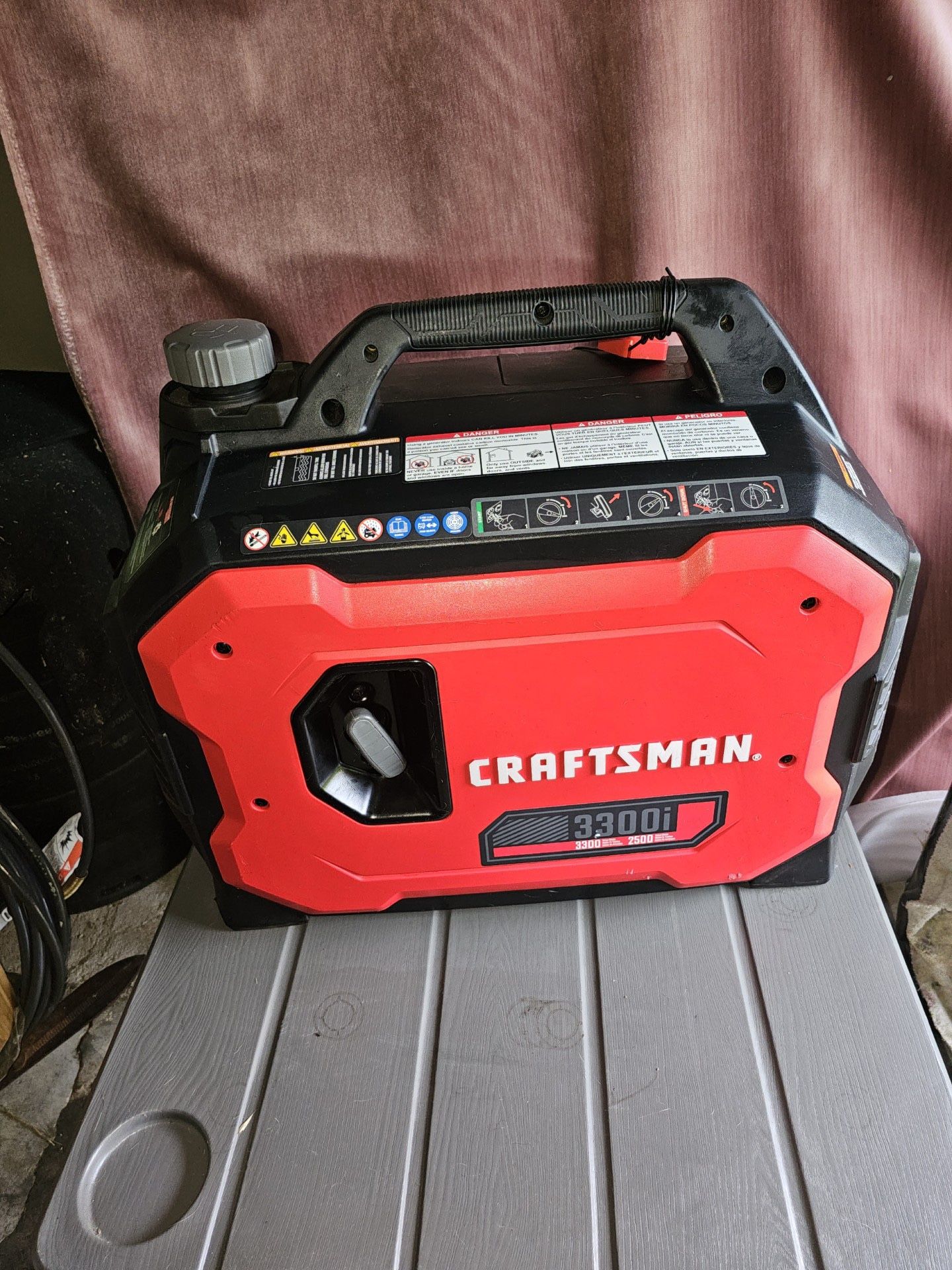 CRAFTSMAN CMX 3300Watt Single Fuel (Gasoline) Inverter Generator for