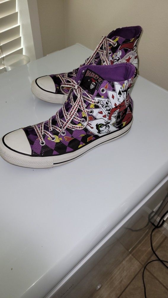 Mens Converse All Star Harley Quinn Size 10