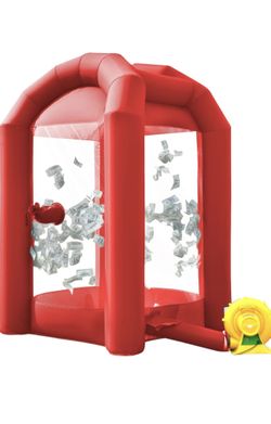 🔥 Hot Price🔥 - Inflatable Money Machine Cash Cube Booth w/ Blower – Perfect for Events & Promotions