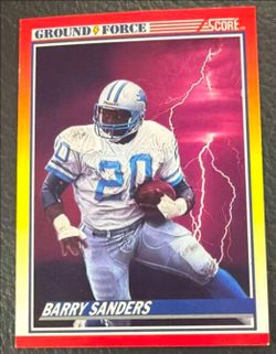 1990 Score Barry Sanders Ground Force Card #325 - Detroit Lions HOF