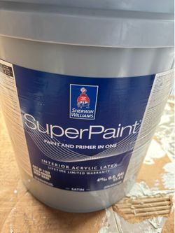Interior Satin Sage Green Paint. #0014 Sheraton sage. 5 Gallons.