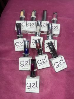 Gel nail tips plus gel polish