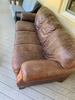 Leather couch