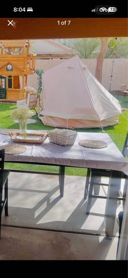 Bell tent for glamping