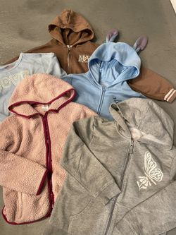 Big kid jackets and hoodies bundle