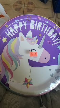 Unicorn plates