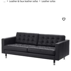 Ikea leather sofa 